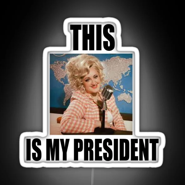 President Brittany Broski RGB Neon Sign