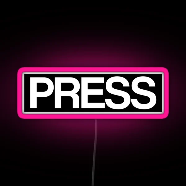 PRESS RGB Neon Sign