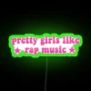 Unique RGB Neon Sign for Music Lovers and Girls Room Decor