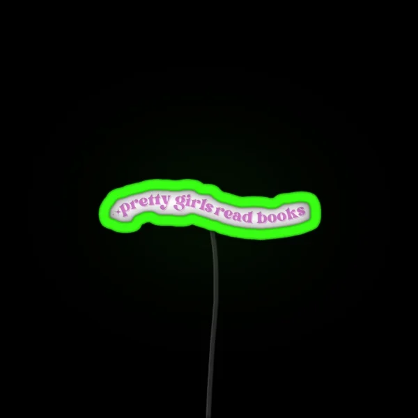 Pretty Girls Read Books RGB Neon Sign