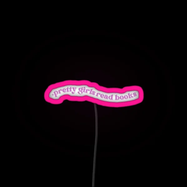Pretty Girls Read Books RGB Neon Sign