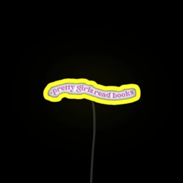 Pretty Girls Read Books RGB Neon Sign