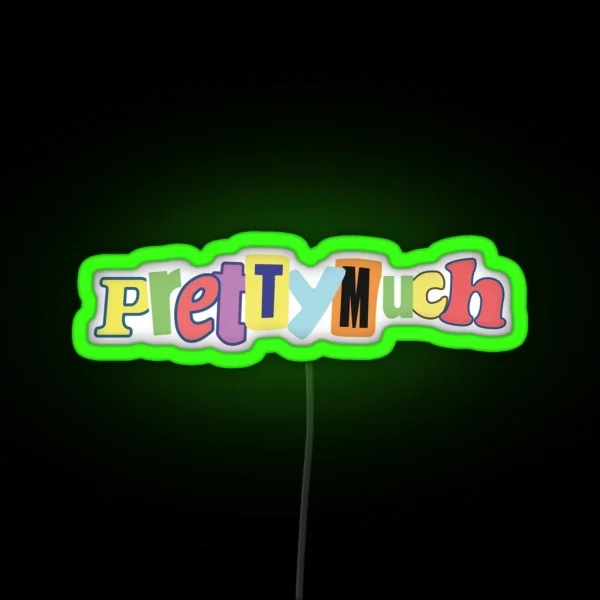 PRETTYMUCH RAINBOW RGB Neon Sign