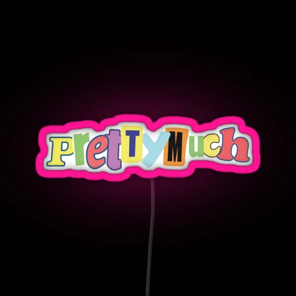 PRETTYMUCH RAINBOW RGB Neon Sign