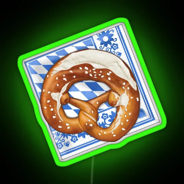 Pretzel On Napkin RGB Neon Sign