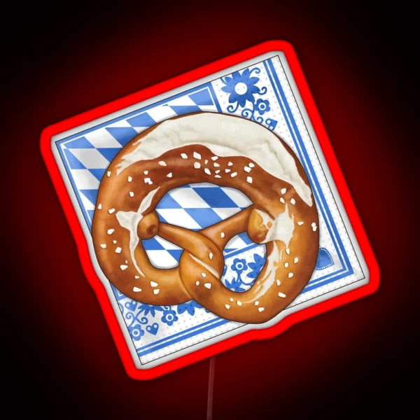 Pretzel On Napkin RGB Neon Sign