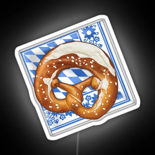 Pretzel On Napkin RGB Neon Sign