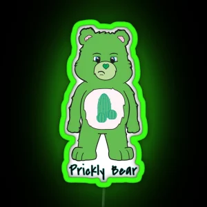 Prickly Bear RGB Neon Sign