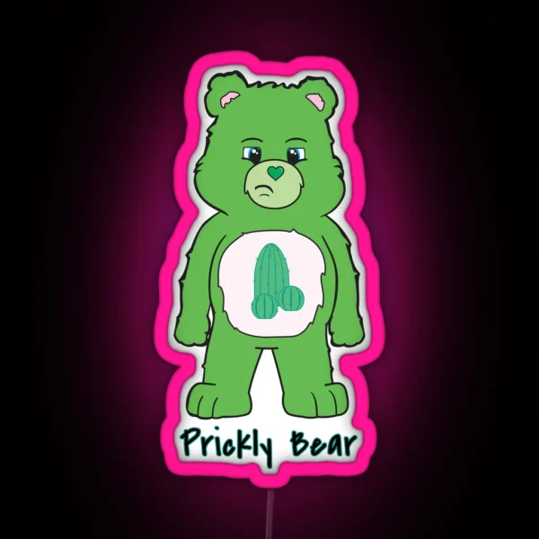 Prickly Bear RGB Neon Sign