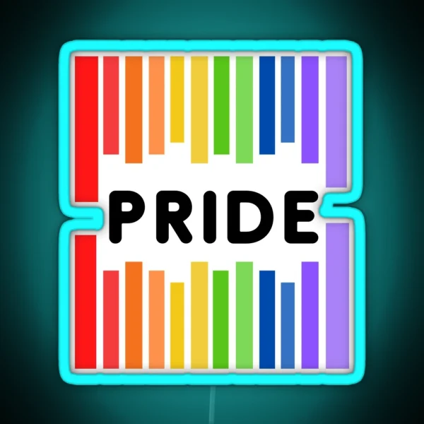 Pride Gay Lesbian Barcode Mug Led RGB Neon Sign
