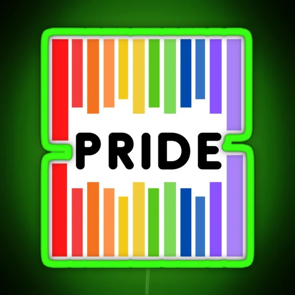 Pride Gay Lesbian Barcode Mug Led RGB Neon Sign