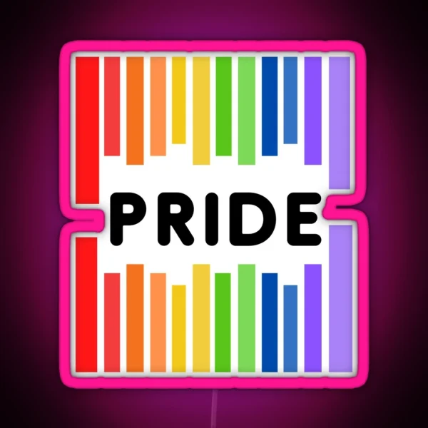 Pride Gay Lesbian Barcode Mug Led RGB Neon Sign