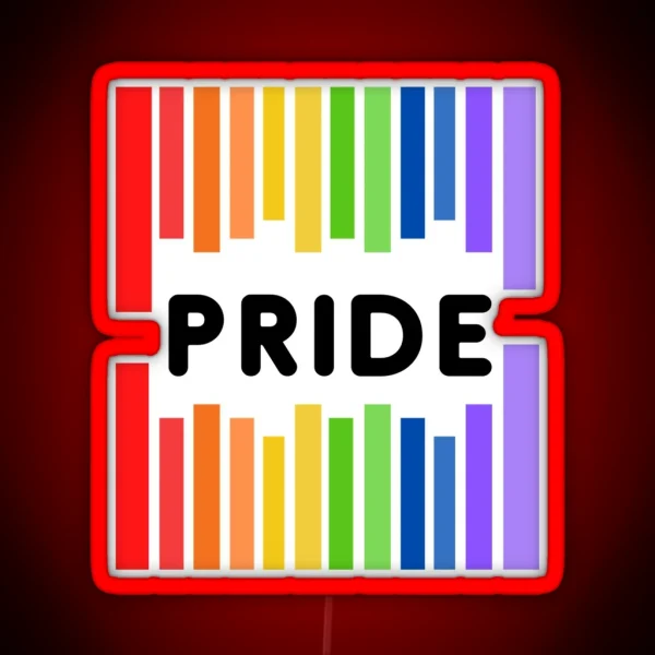 Pride Gay Lesbian Barcode Mug Led RGB Neon Sign