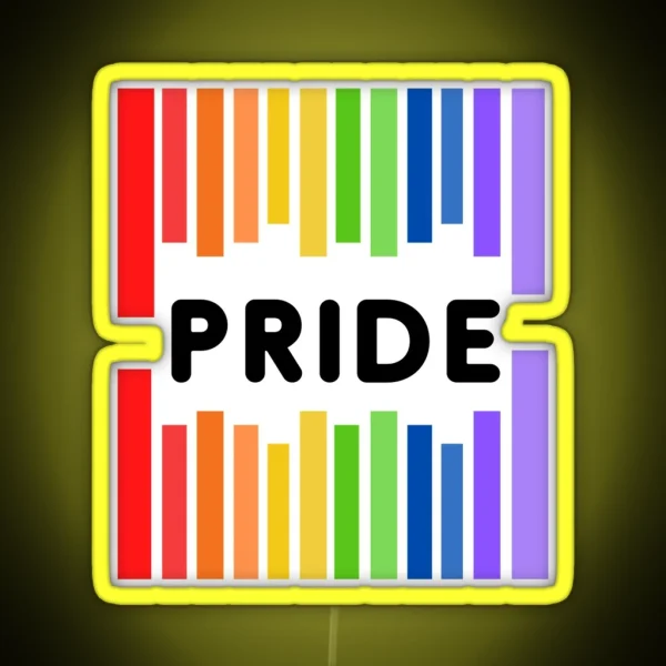 Pride Gay Lesbian Barcode Mug Led RGB Neon Sign