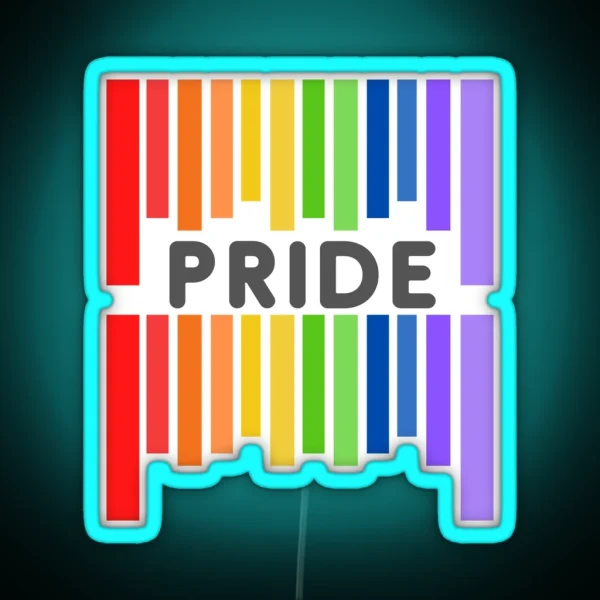 Pride Gay Lesbian Barcode Mug Led RGB Neon Sign