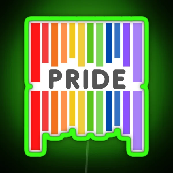 Pride Gay Lesbian Barcode Mug Led RGB Neon Sign