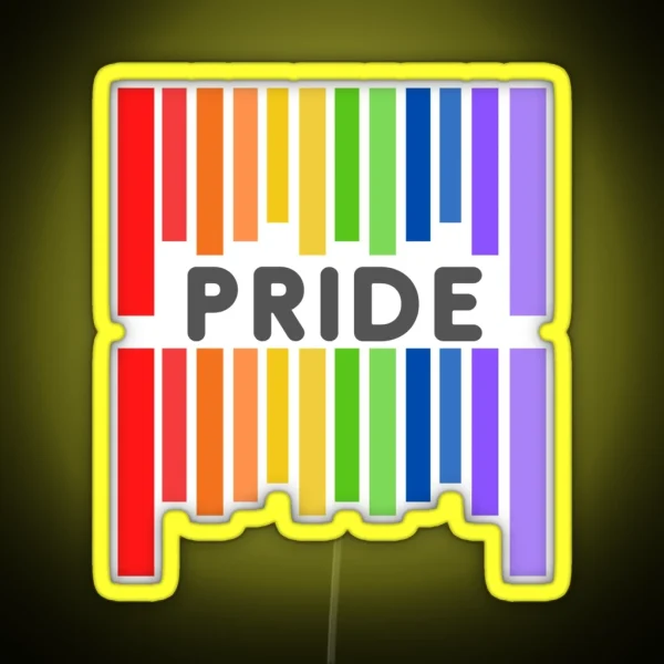 Pride Gay Lesbian Barcode Mug Led RGB Neon Sign