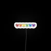 Vibrant Pride Rainbow Hearts Illuminated Neon Sign for Home Decor Love