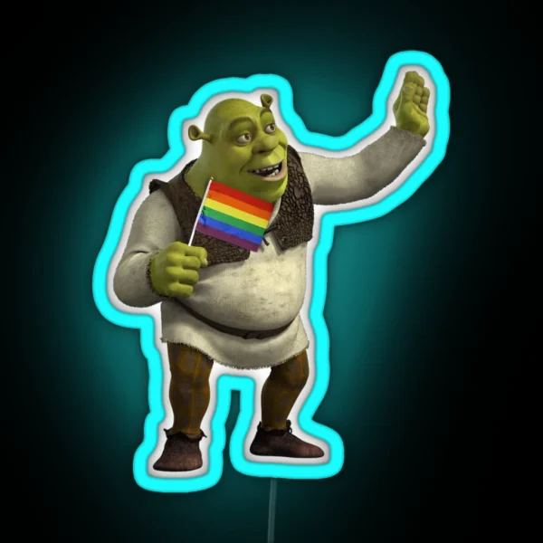 Pride Shrek RGB Neon Sign