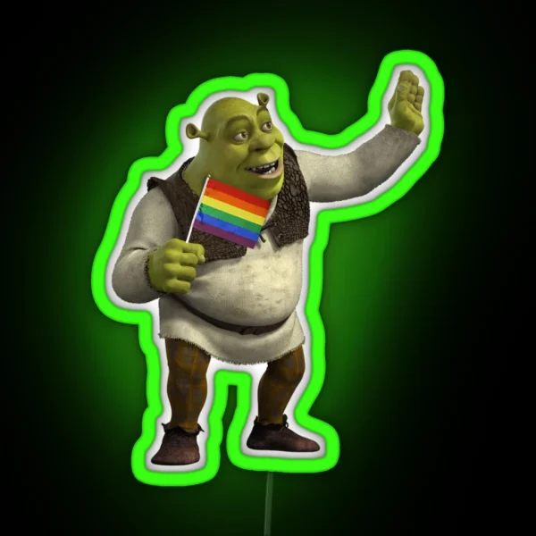 Pride Shrek RGB Neon Sign