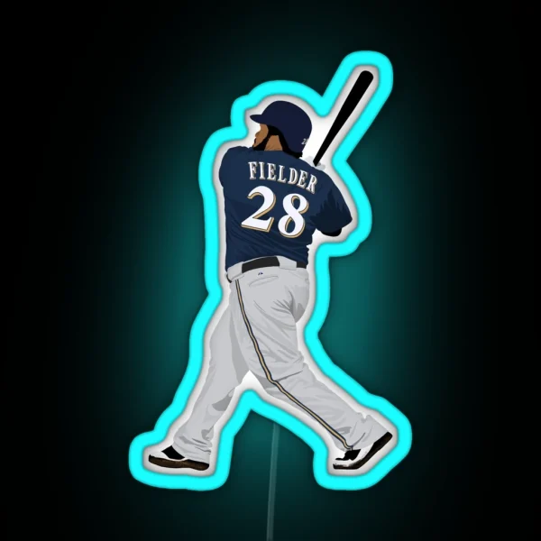 Prince Fielder RGB Neon Sign