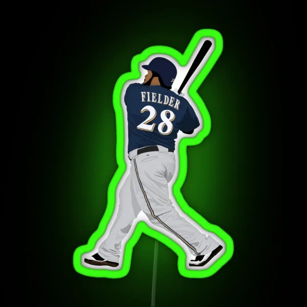 Prince Fielder RGB Neon Sign