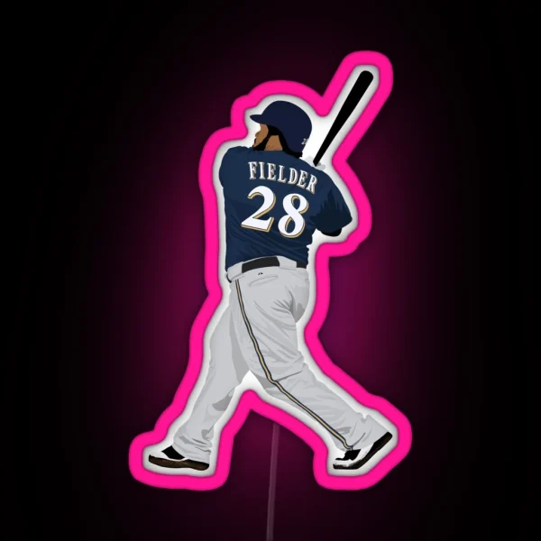 Prince Fielder RGB Neon Sign