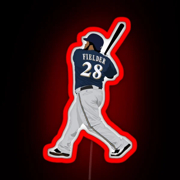 Prince Fielder RGB Neon Sign