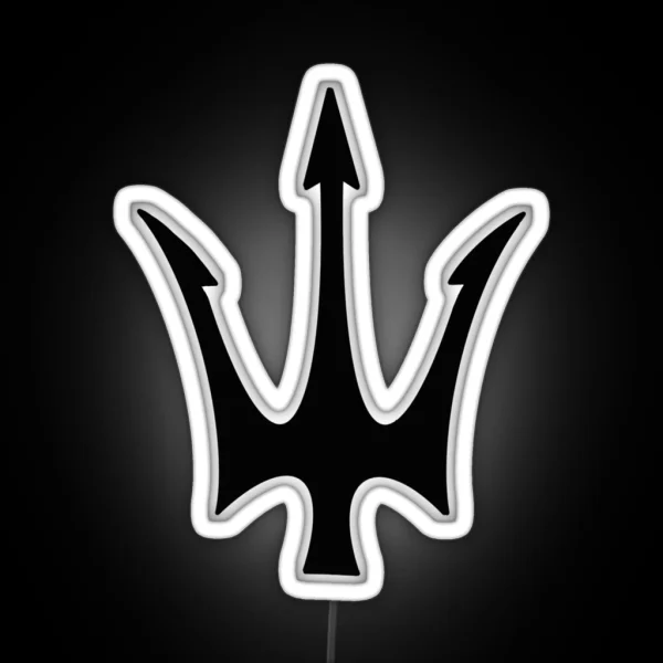 Prince Neptune Trident Black RGB Neon Sign