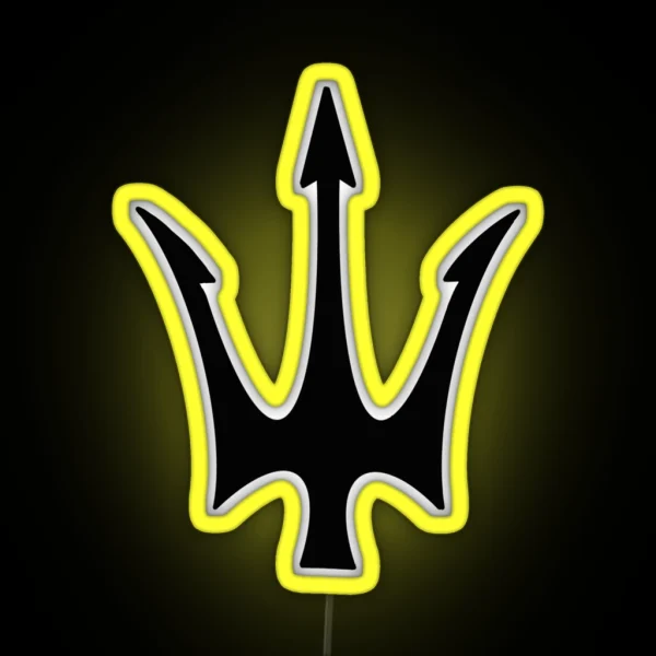 Prince Neptune Trident Black RGB Neon Sign