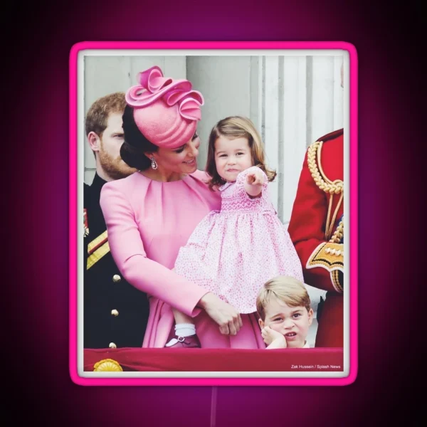 Princess Charlotte And Catherine At Trooping Of The RGB Neon Sign