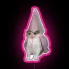 Colorful princess crying kitty cat meme themed RGB neon art