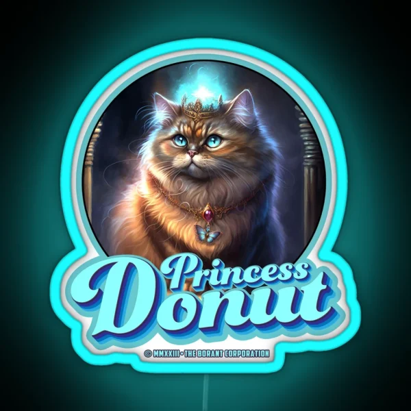 Princess Donut For Lighled RGB Neon Sign