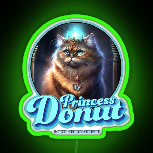 Princess Donut For Lighled RGB Neon Sign