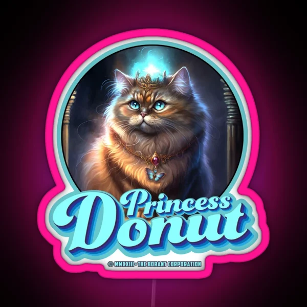 Princess Donut For Lighled RGB Neon Sign