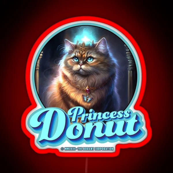 Princess Donut For Lighled RGB Neon Sign