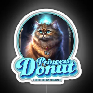 Princess Donut For Lighled RGB Neon Sign