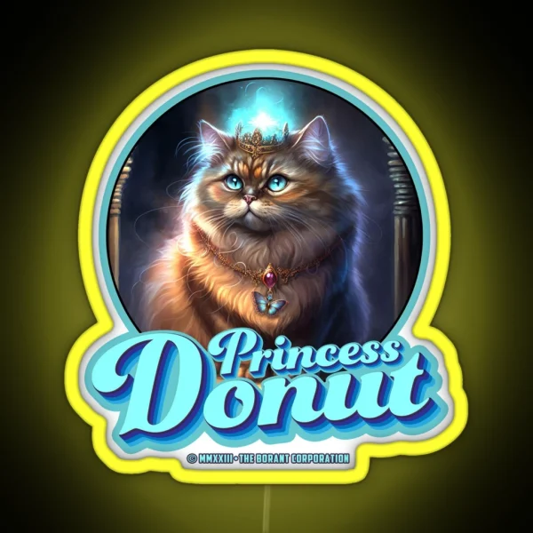 Princess Donut For Lighled RGB Neon Sign