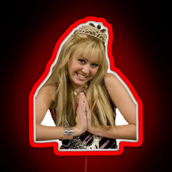 Princess Hannah Montana RGB Neon Sign