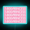 Neon Princess Sign - Vibrant RGB Colors, Retro Style Lighting Decor