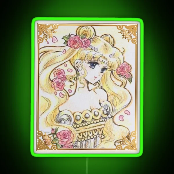 Princess Serenity RGB Neon Sign