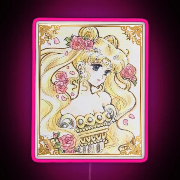 Princess Serenity RGB Neon Sign