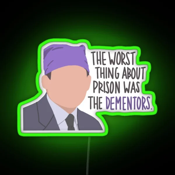 Prison Mike The Office RGB Neon Sign