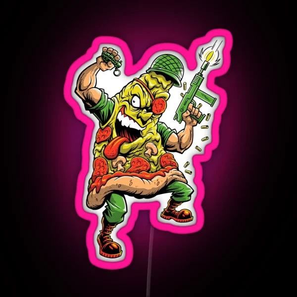 PRIVATE PIZZA RGB Neon Sign