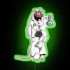 Add academic flair with Prof Whiskers PhD RGB neon lighting.