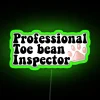 Vibrant pink paw neon veterinary decor with RGB LED accents.