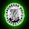 Motivational Tiger Neon Sign Inspires Daily Living with Sober Mindset Decor
