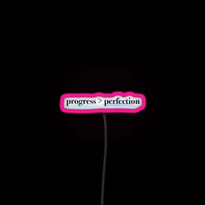 Progress Over Perfection RGB Neon Sign