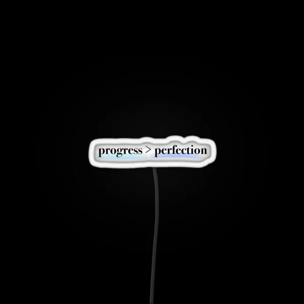 Progress Over Perfection RGB Neon Sign