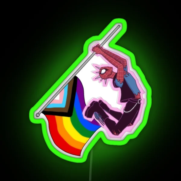 Progress Pride Spiderpunk RGB Neon Sign